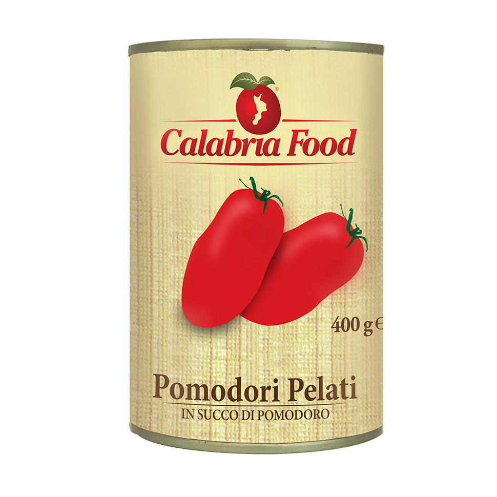 POMODORI PELATI ITALIANI 500 - GRANDI VARIETA' DI POMODORO - Calabria Food  - Salsa per Amatori